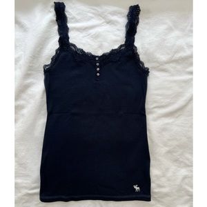 Abercrombie & Fitch Ribbed Henley Tank